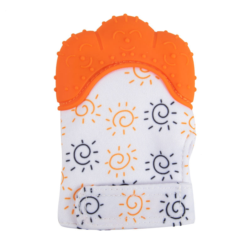Wholesale silicone baby gloves teething supplies